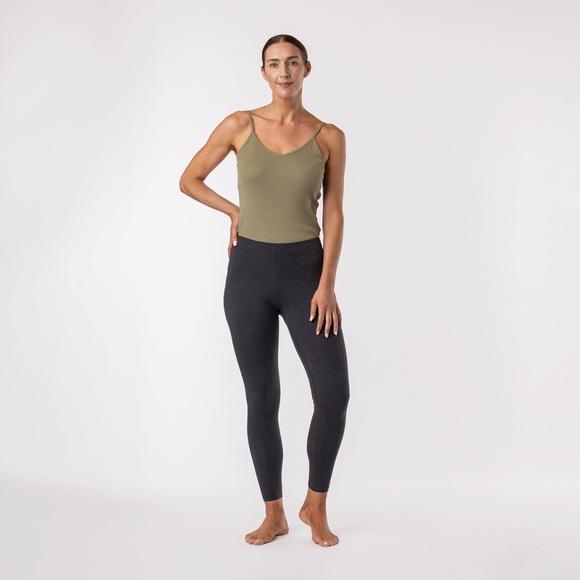 NWT Maggies Organics // Organic Cotton Base Layer Leggings in Heather Grey - Picture 5 of 5